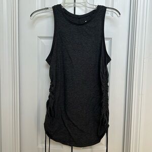 Apana Gray Rouched Tank
